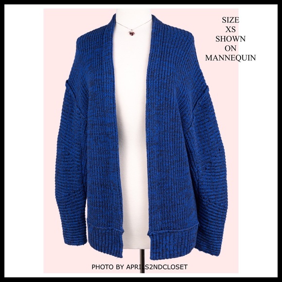 FREE PEOPLE CARDI SLOUCHY OVERSIZED CARDIGAN A3C - Picture 6 of 16